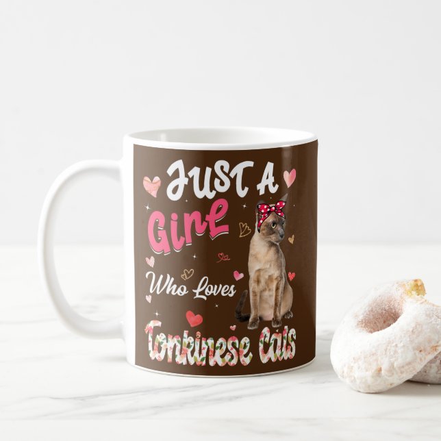 Mug Amoureux des chats Juste Une Fille Qui Aime Les Ch (Avec donut)