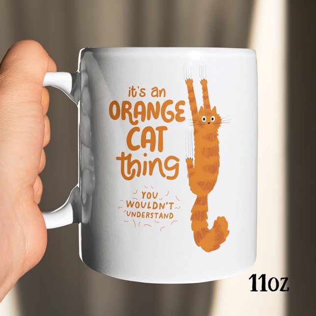 Mug Amoureux des chats orange C'est un chat orange (Créateur téléchargé)