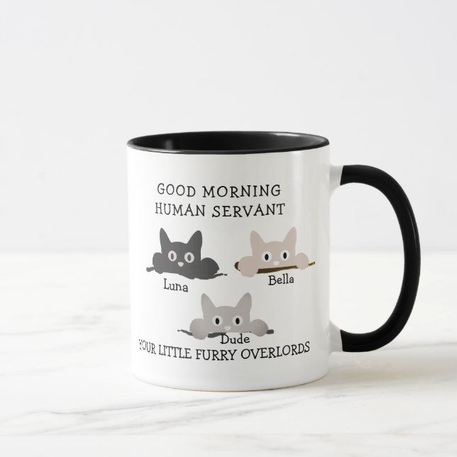 Mug Amoureux des chats personnalisé - Cadeau perso (Droite)