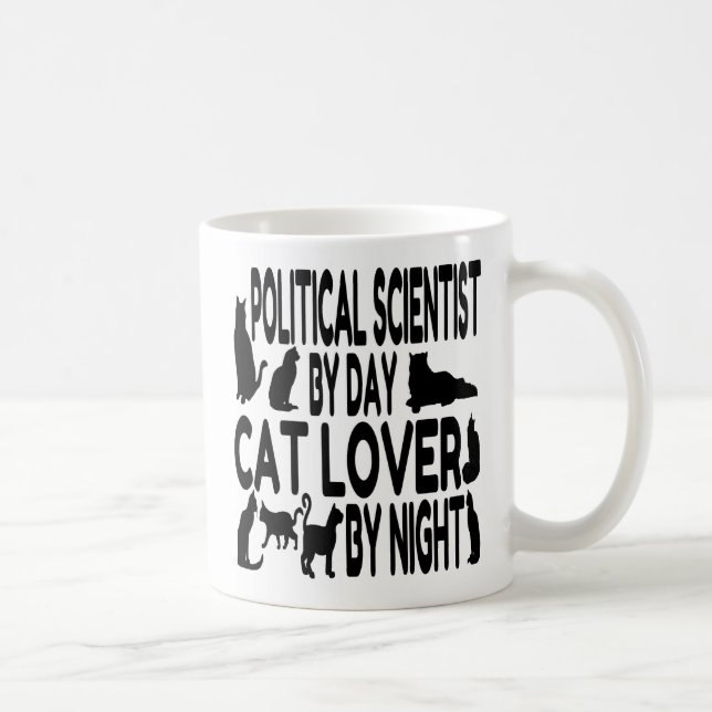 Mug Amoureux des chats politologue (Droite)