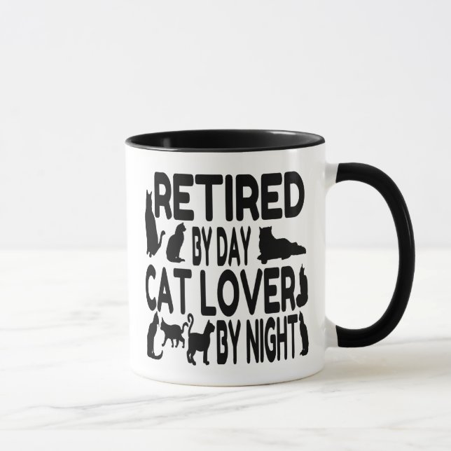 Mug Amoureux des chats retraité (Droite)