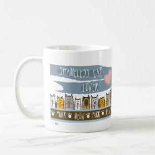 Mug Amoureux des chats sans honte