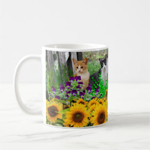 Mug Amoureux des chats / Tournesols et félins