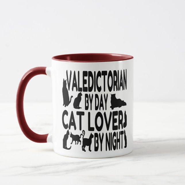 Mug Amoureux des chats Valedictorian (Gauche)
