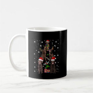 Mug Amoureux des chiens Arbre de Noël du Labrador au