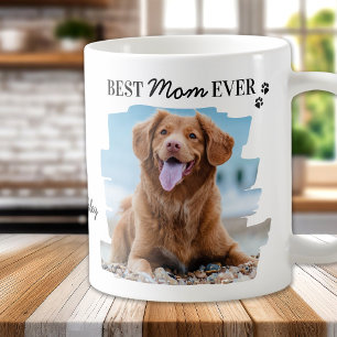 Mug Amoureux des chiens Best Mom Ever Personnalisé 2 A