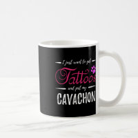 Amoureux des chiens Cavachon Tattoo Funny Chien Ma