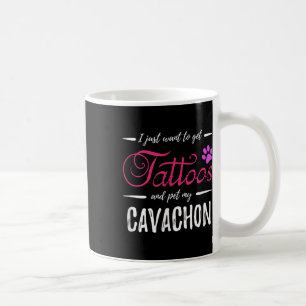 Mug Amoureux des chiens Cavachon Tattoo Funny Chien Ma