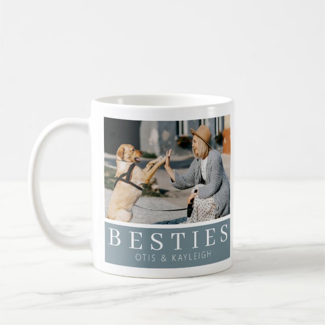 Mug Amoureux des chiens de Besties moderne Keepsaké ph (Gauche)