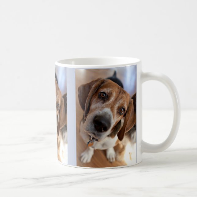 Mug Amoureux des chiens de marionnettes 3 photos perso (Droite)
