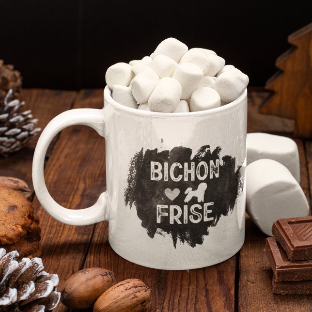 Mug Amoureux des chiens Fête des pères Bichon Frisé Pa (Créateur téléchargé)
