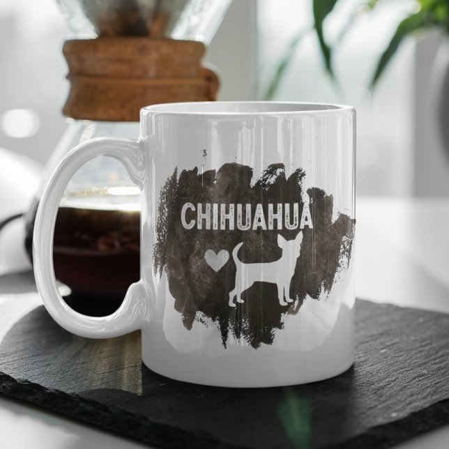Mug Amoureux des chiens Fête des pères personnalisé Ch (Créateur téléchargé)