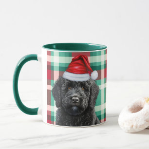 Mug Amoureux des chiens Labradoodle Rouge Vert Vacance