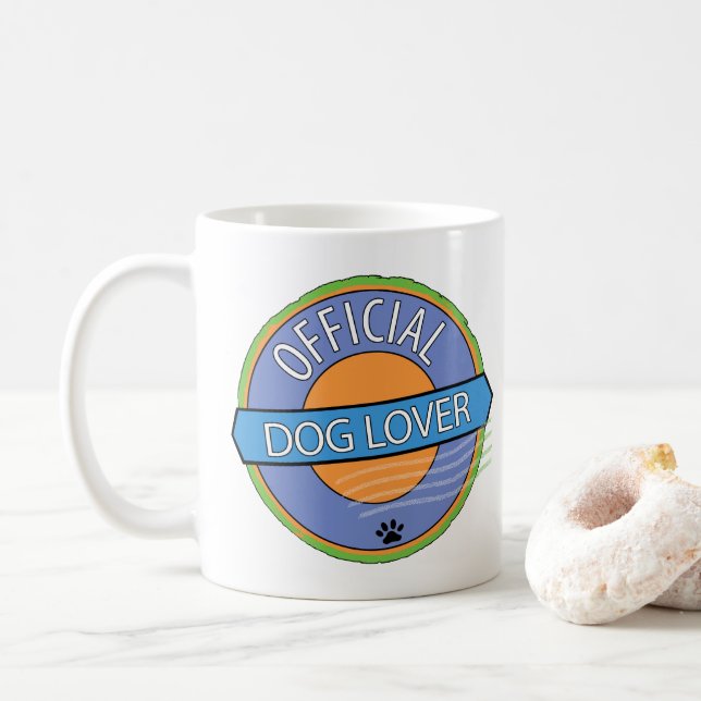 Mug Amoureux des chiens officiel (Avec donut)