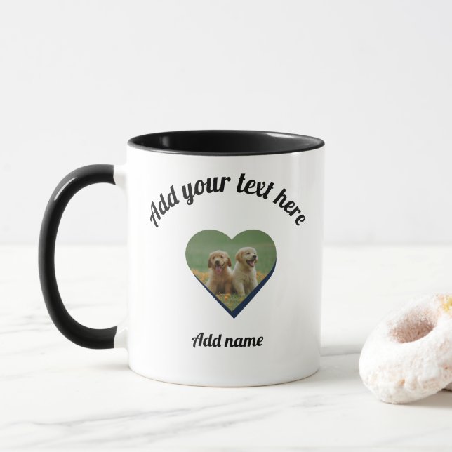 Mug Amoureux des chiens personnalisable - Personna (Avec donut)