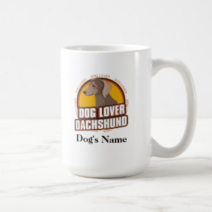 Mug Amoureux des chiens personnalisé Dachshund race de