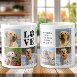 Mug Amoureux des chiens Personnalisé LOVE Paw 8 Photo<br><div class="desc">Présentant notre tasse Empreinte de patte Amour moderne et élégant, le cadeau parfait pour tout amoureux des chiens! Cette tasse chic comporte un collage photo personnalisé moderne et le message personnalisé pour montrer votre amour pour votre ami en fureur. En tant que mère ou père de chien, rien de tel...</div>