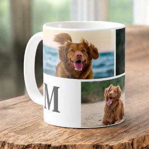 Mug Amoureux des chiens Photo personnalisée Collage de