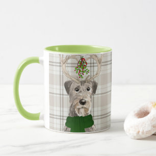 Mug Amoureux des chiens Plaid Irish Wolfhound Holiday