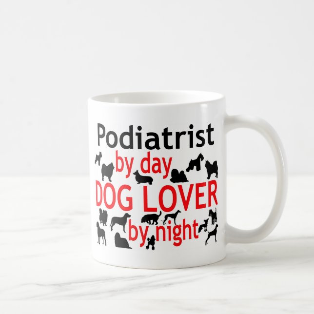Mug Amoureux des chiens podiatre (Droite)