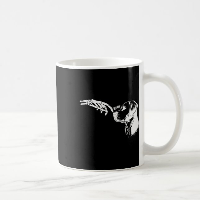 Mug Amoureux des chiens Squelette à main Boop Funny Ha (Droite)