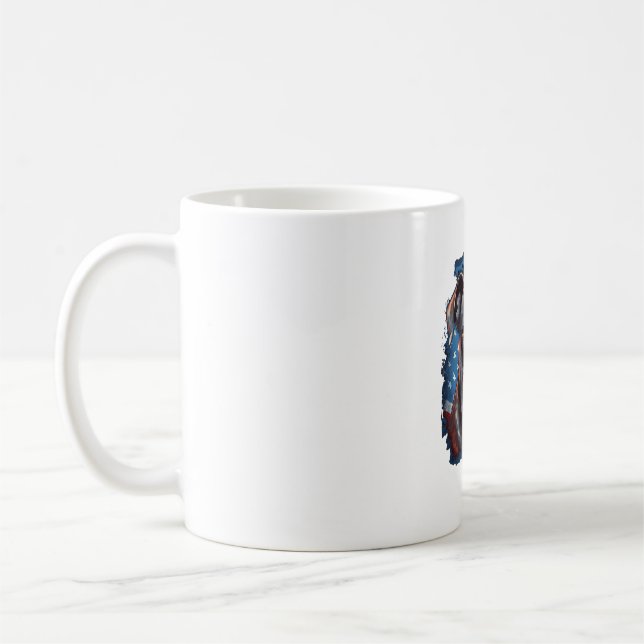 Mug Amoureux des chiens tout américain pit bull  (Gauche)
