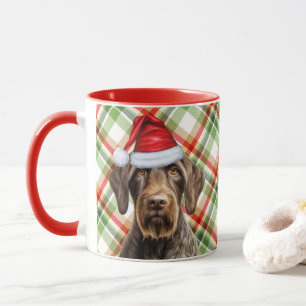 Mug Amoureux des chiens Wirehair Pointer Holiday Red P