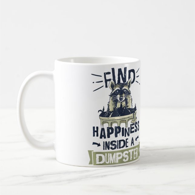 Mug Amoureux des ratons laveurs ramassant les ordures  (Gauche)
