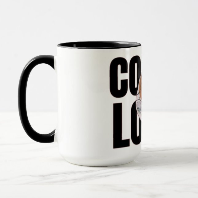 Mug Amoureux du café – Accro du café Désir de caféine  (Gauche)