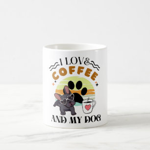 Mug Amoureux du café - J'aime le café et mon chien