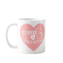 Amoureux du café personnalisé Flèche de cœur rose