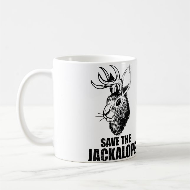 Mug Amoureux du camping Jackalope (Gauche)
