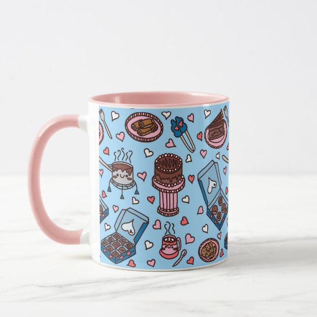 Mug Amoureux du chocolat mignon (Gauche)