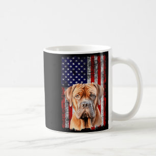 Mug Amoureux du Dogue de Bordeaux Drapeau américain 4