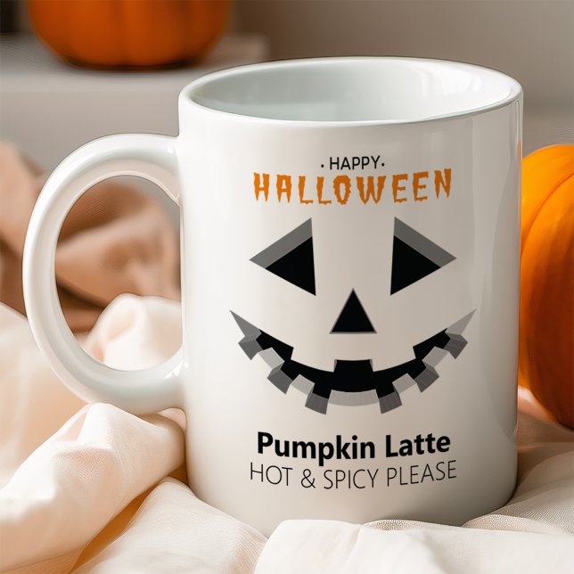 Mug Amoureux du Latte à la Citrouille d'Halloween (Créateur téléchargé)