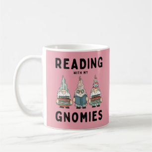 Mug Amoureux Du Livre Drôle Lire Avec Mes Gnomies