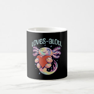 Mug Amours romantiques - axolotl heureux