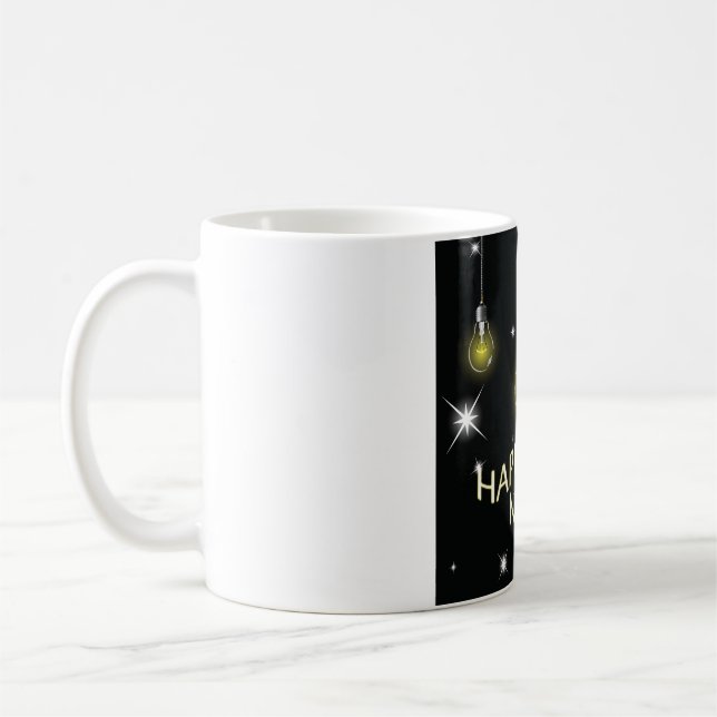 Mug Ampoules Lumineuses Modernes Bonne Année (Gauche)