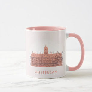 Mug Amsterdam, horizon de Pays-Bas   des points de