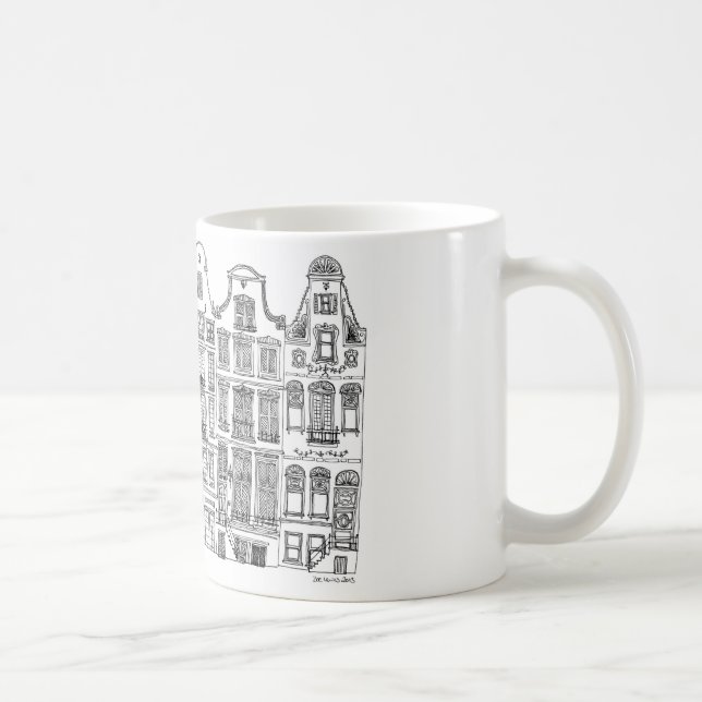 Mug Amsterdam houses on a mug. (Droite)