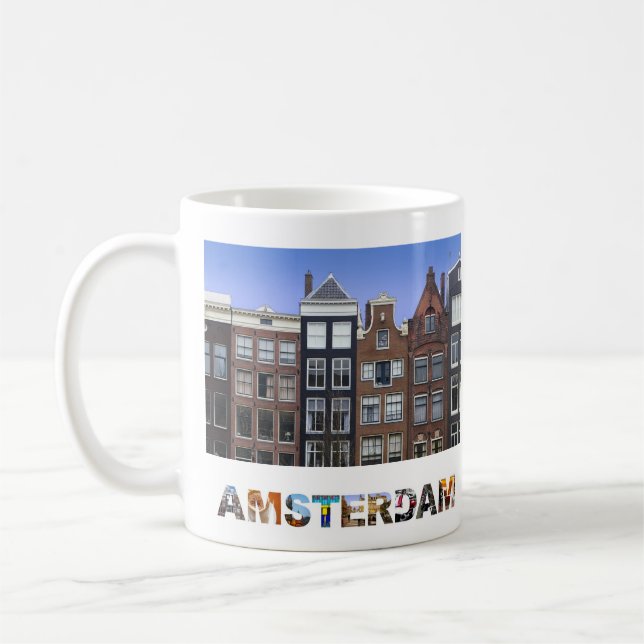 Mug Amsterdam Pays-Bas - Maisons du canal (Gauche)
