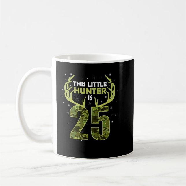 Mug Amusant 25 Anniversaire 25e Année Deer Hunter Don  (Gauche)