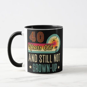 Mug Amusant 40e anniversaire Vintage 40 ans