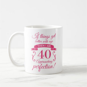 Mug Amusant 40ème anniversaire 'Perfection'