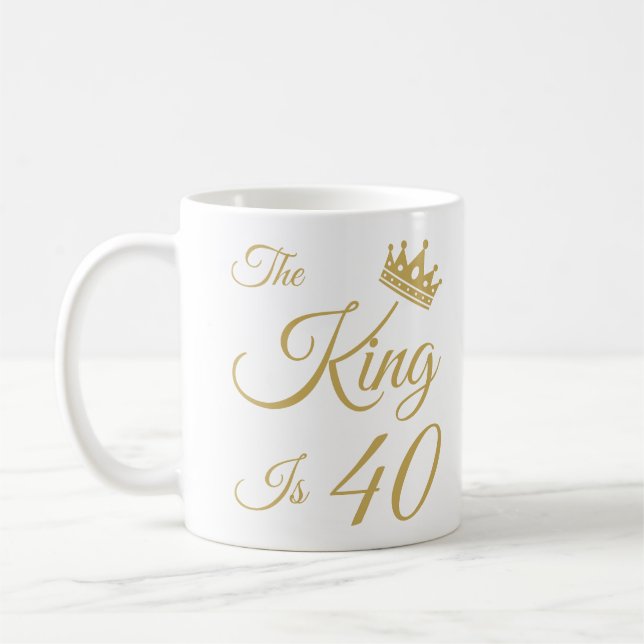Mug Amusant 40ème anniversaire pour les hommes (Gauche)