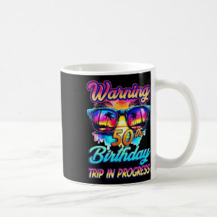Mug Amusant 50 Ans Avertissement 50ème Anniversaire Vo