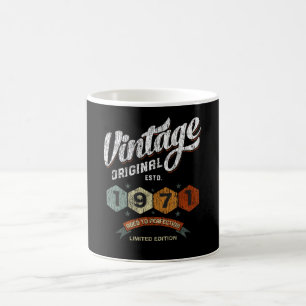 Mug Amusant 54 ans 1971 Vintage 54e anniversaire Cadea