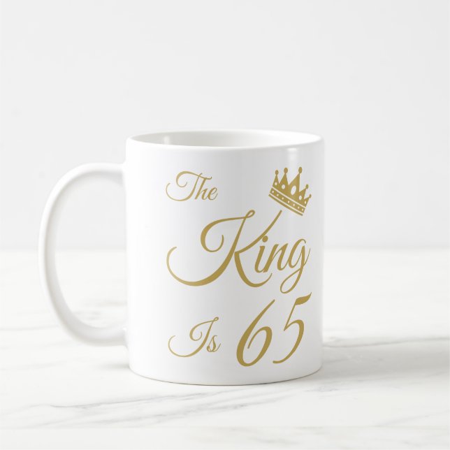 Mug Amusant 65ème anniversaire pour les hommes (Gauche)