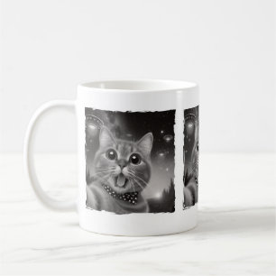 Mug Amusant Alien Enlèvement de chats surpris OVNI Amo