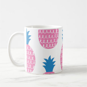 Mug Amusant ananas, Design Vintage sans couture.